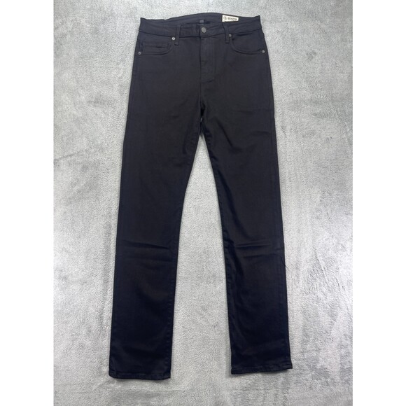 Aviator Travel Jeans Womens 31 Jet Black Stretch Pockets Relaxed Fit Straight - Picture 1 of 16